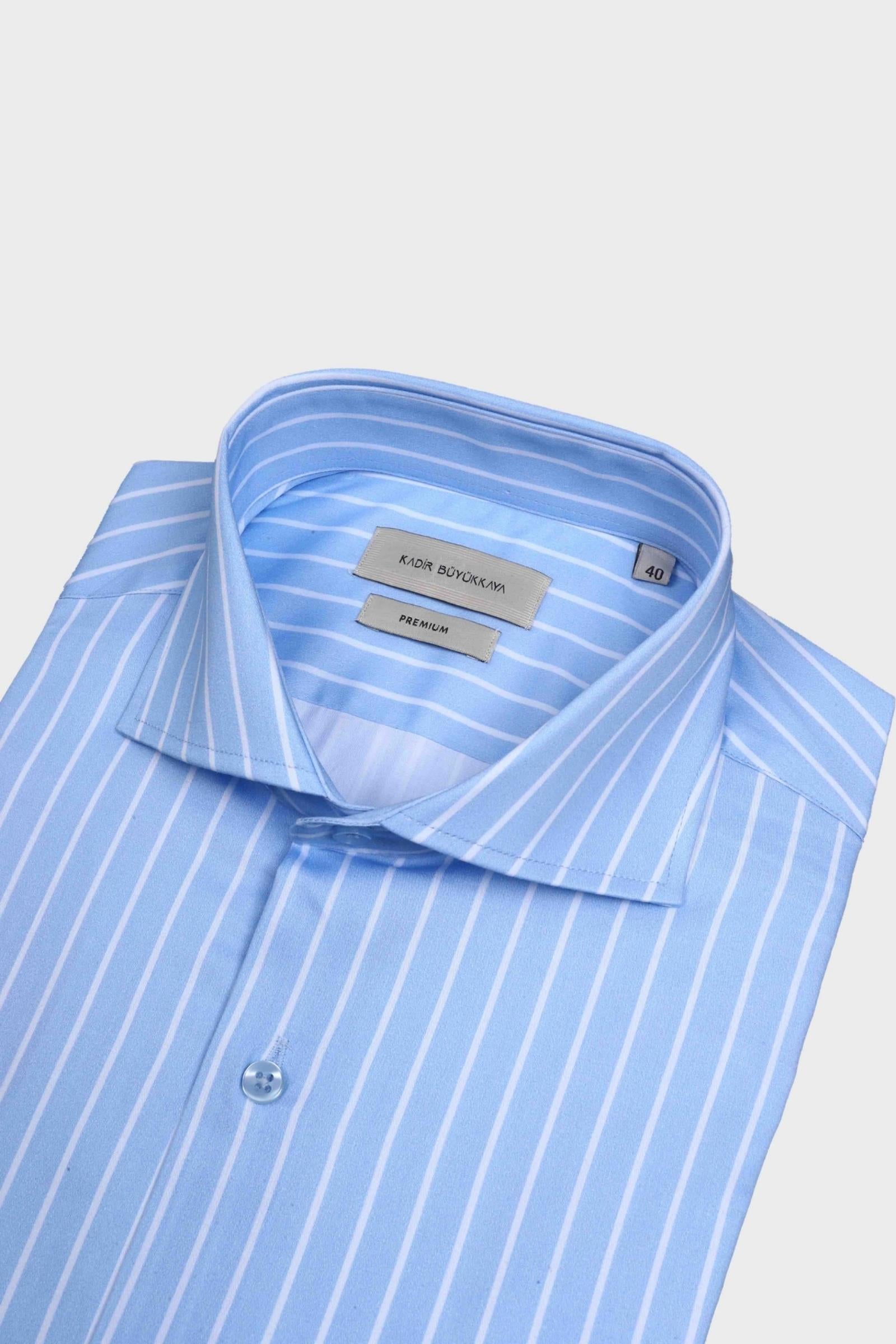 İtalyan Yaka Erkek Gömlek-KAX4064S