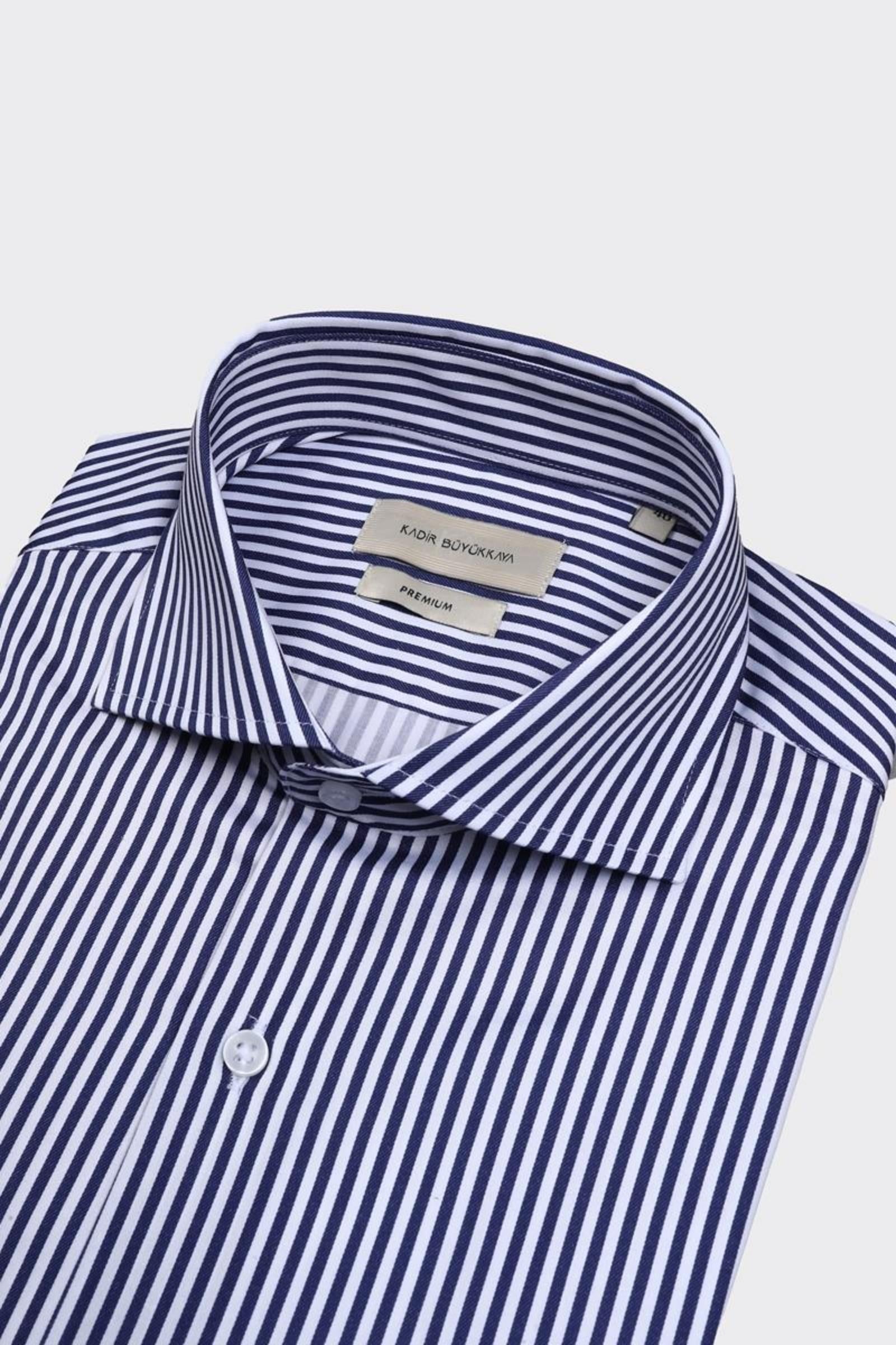 İtalyan Yaka Erkek Gömlek-KAX4063S