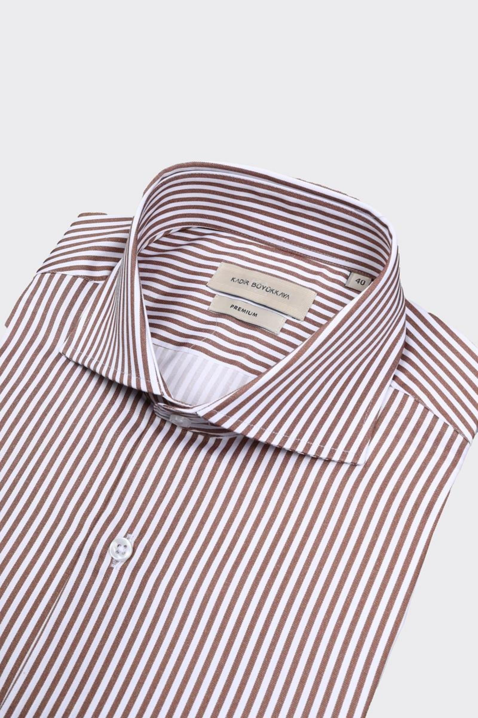 İtalyan Yaka Erkek Gömlek-KAX4063S