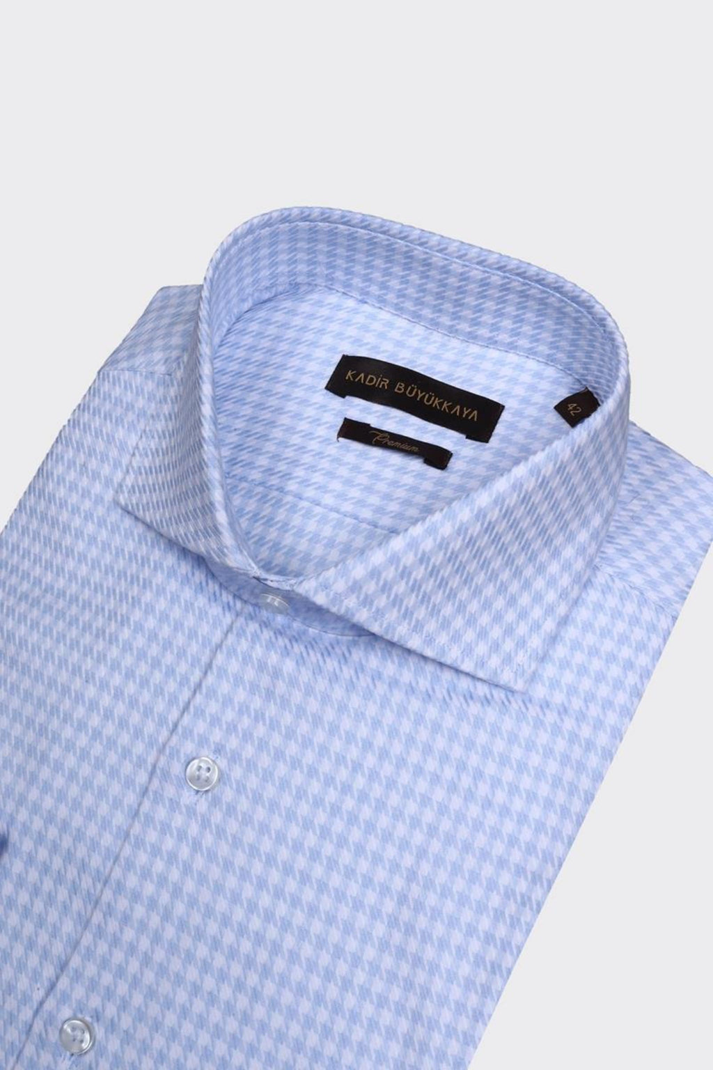 İtalyan Yaka Erkek Gömlek-KAX4057S