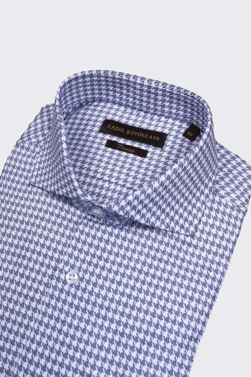 İtalyan Yaka Erkek Gömlek-KAX4057S
