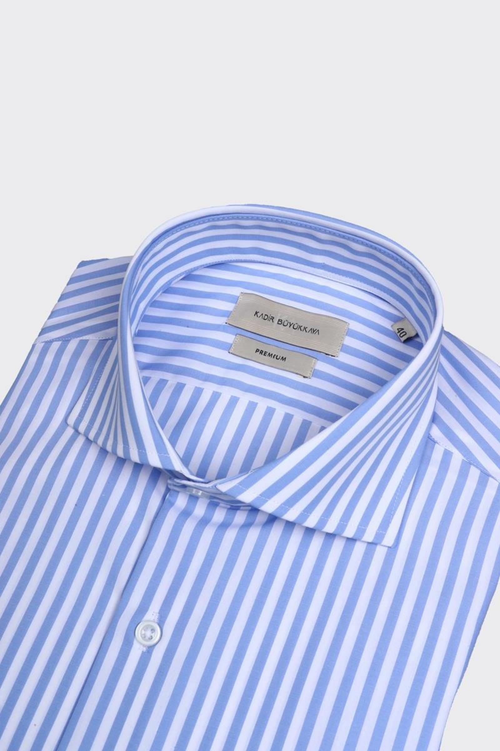 Erkek İtalyan Yaka Gömlek-KAX4102S