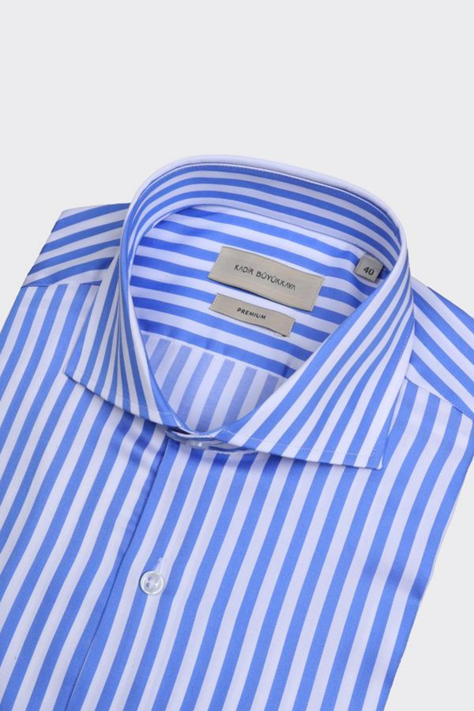 Erkek İtalyan Yaka Gömlek-KAX4117S