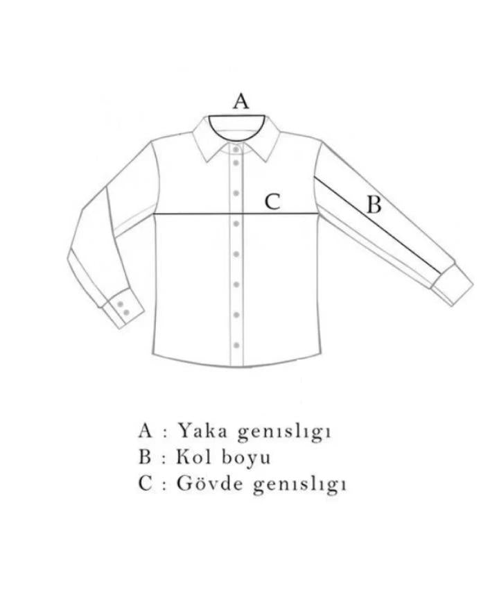 İtalyan Yaka Gömlek Out-KAX4055S