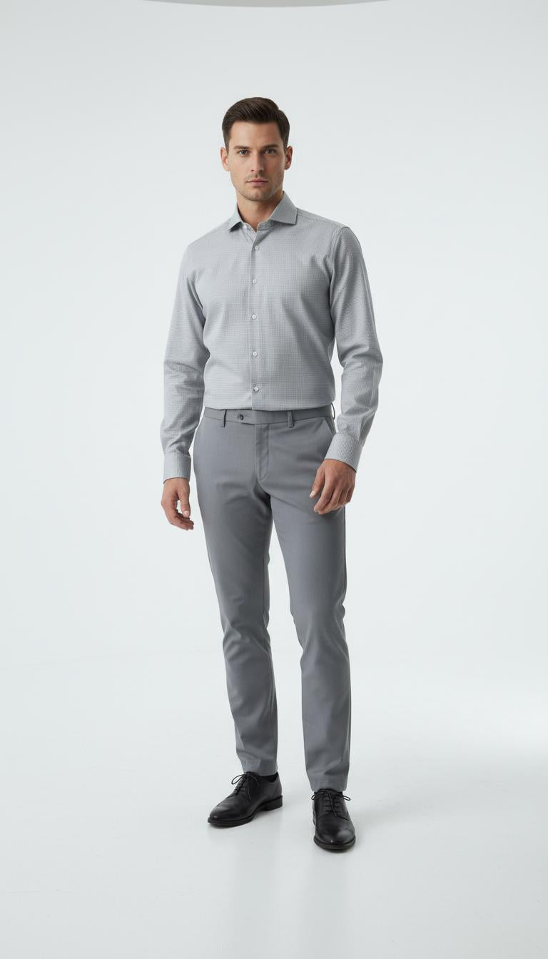 İtalyan Yaka Gömlek Out-KAX4058S