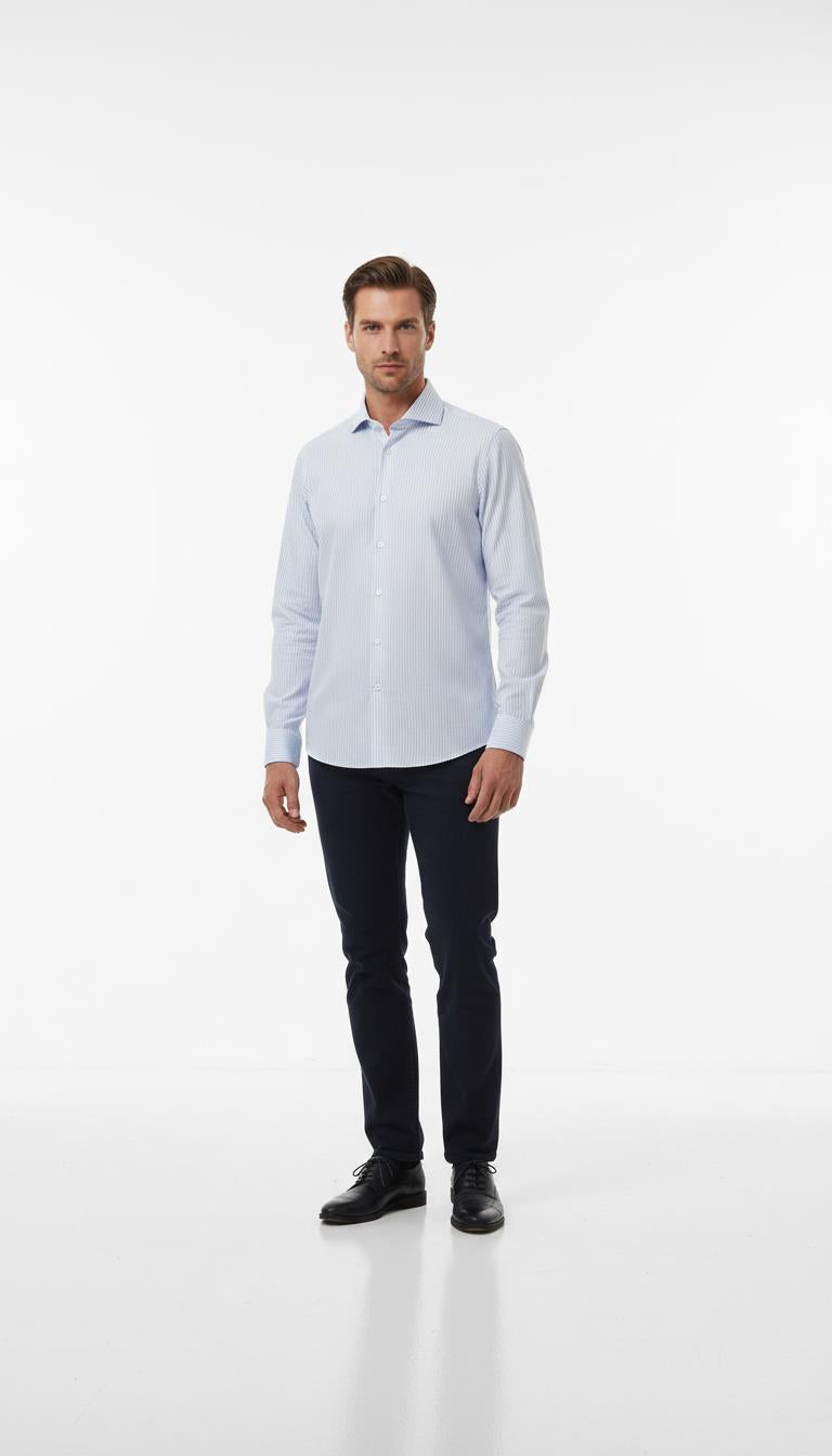 İtalyan Yaka Gömlek Out-KAX4103S