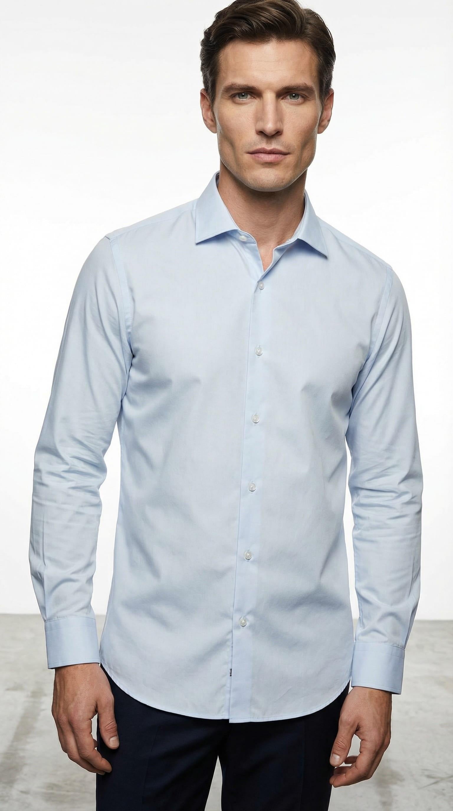 İtalyan Yaka Gömlek Out-KAX4115S