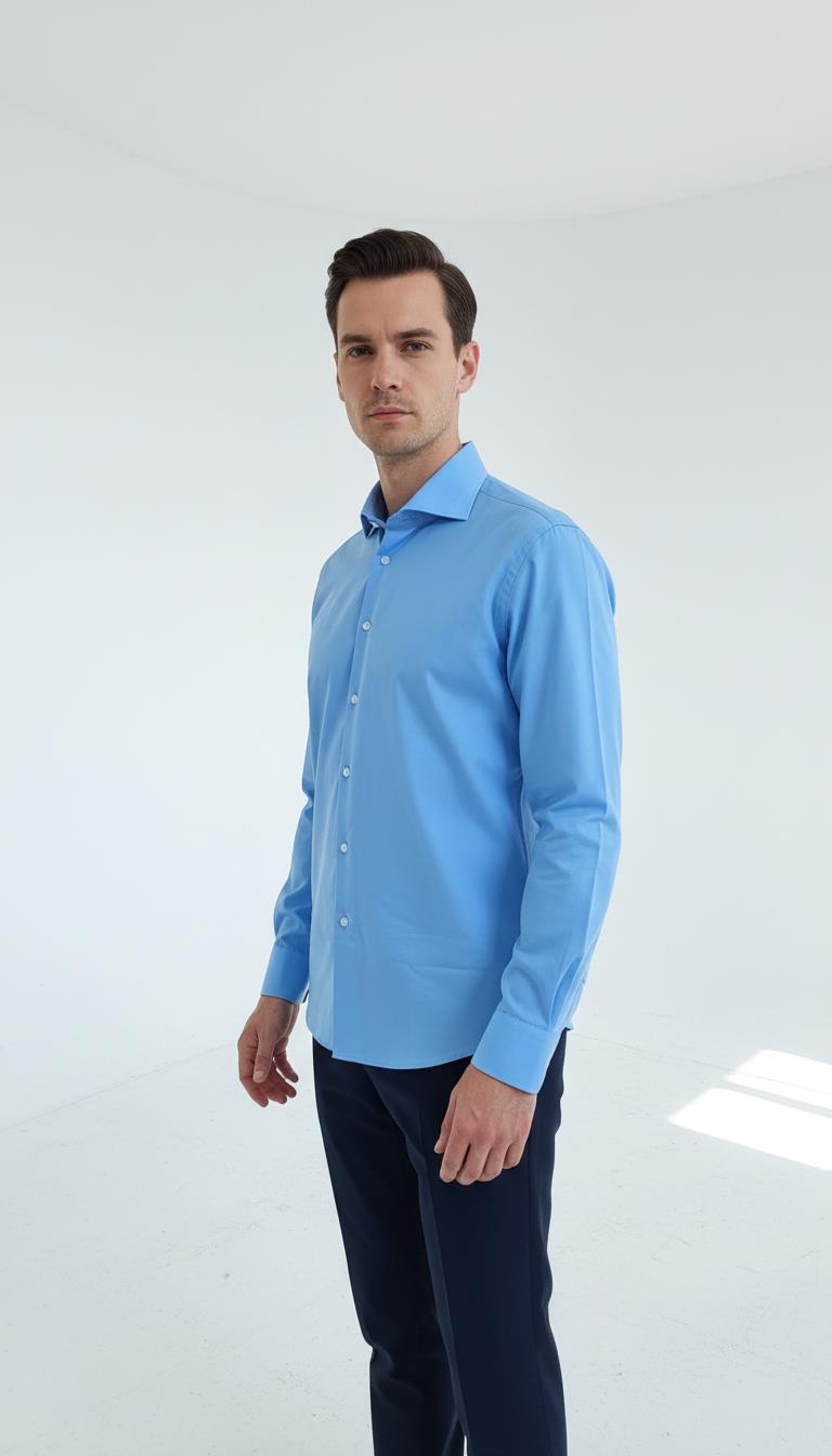 İtalyan Yaka Gömlek Out-KAO4996S