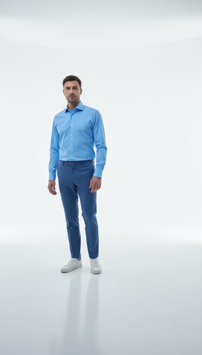 İtalyan Yaka Gömlek Out-KAO4996S