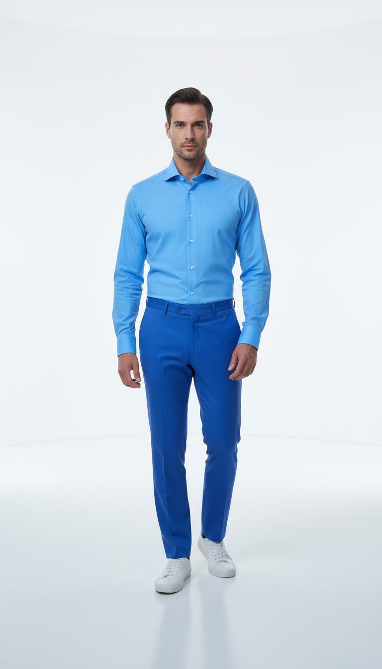 İtalyan Yaka Gömlek Out-KAO4996S