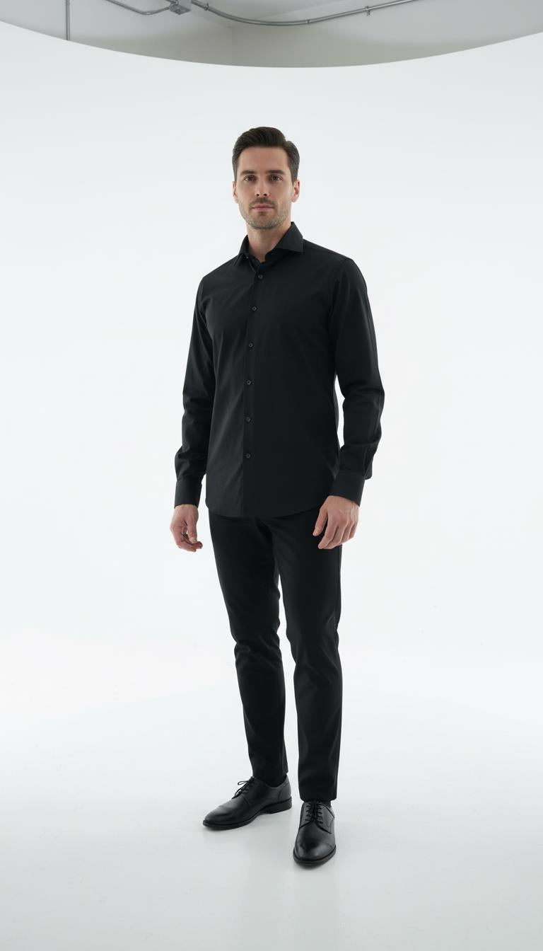 İtalyan Yaka Gömlek Out-KAO4996S