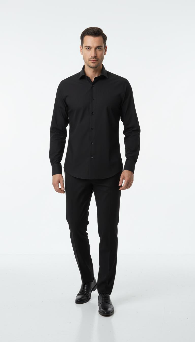 İtalyan Yaka Gömlek Out-KAO4996S