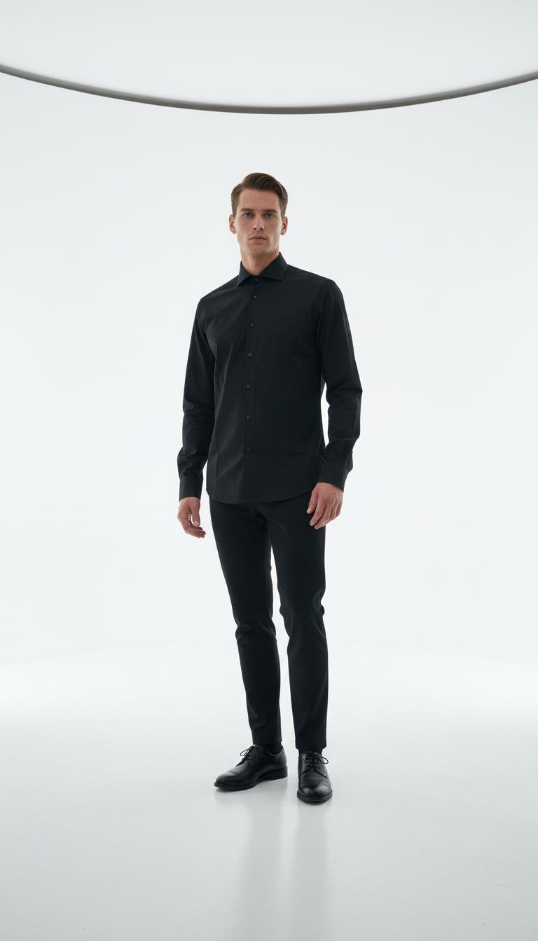 İtalyan Yaka Gömlek Out-KAO4996S