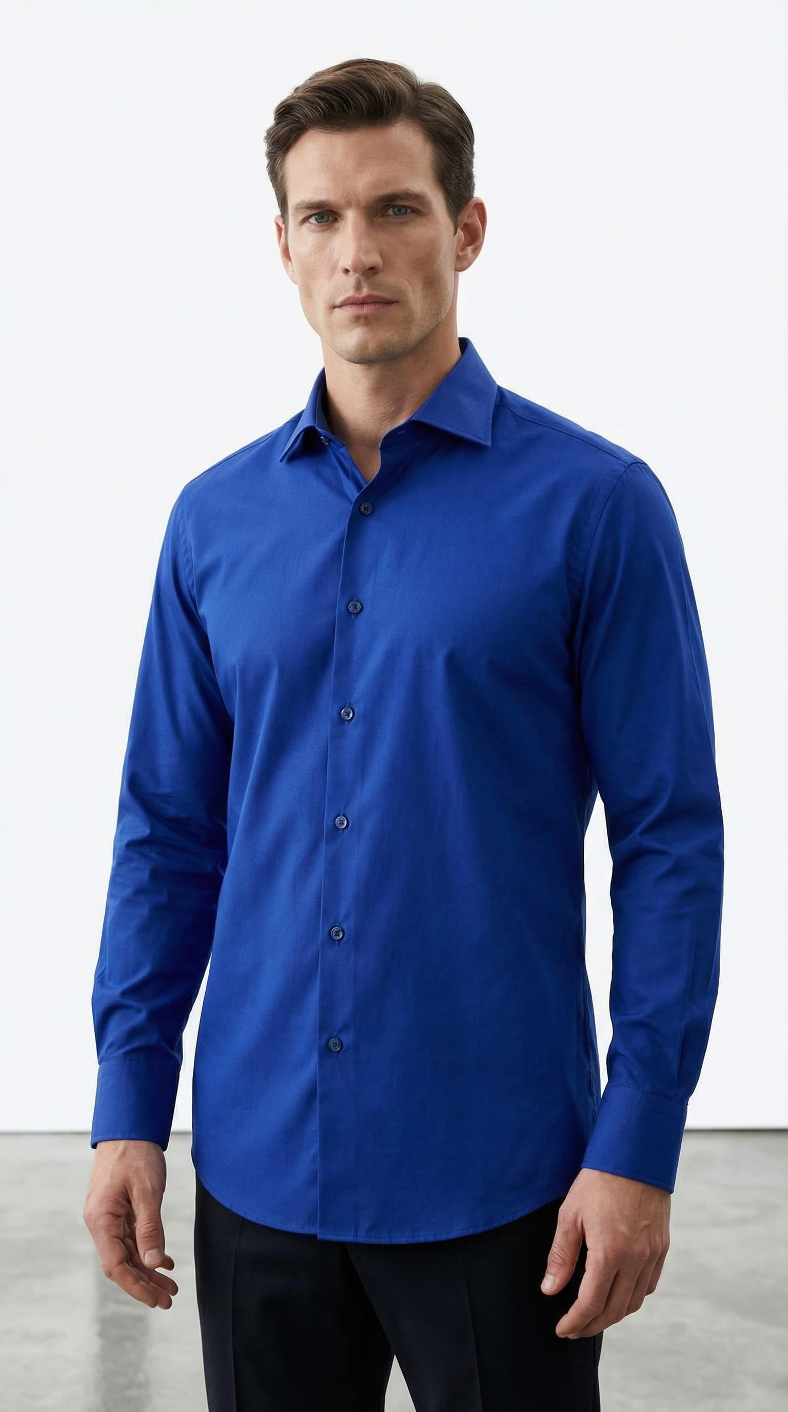 İtalyan Yaka Gömlek Out-KAV4002S