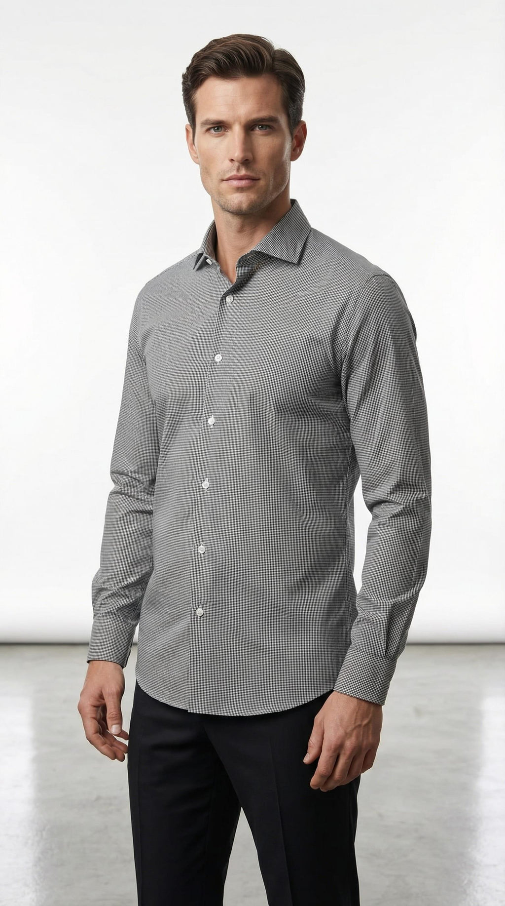 İtalyan Yaka Gömlek Out-KAX4058S