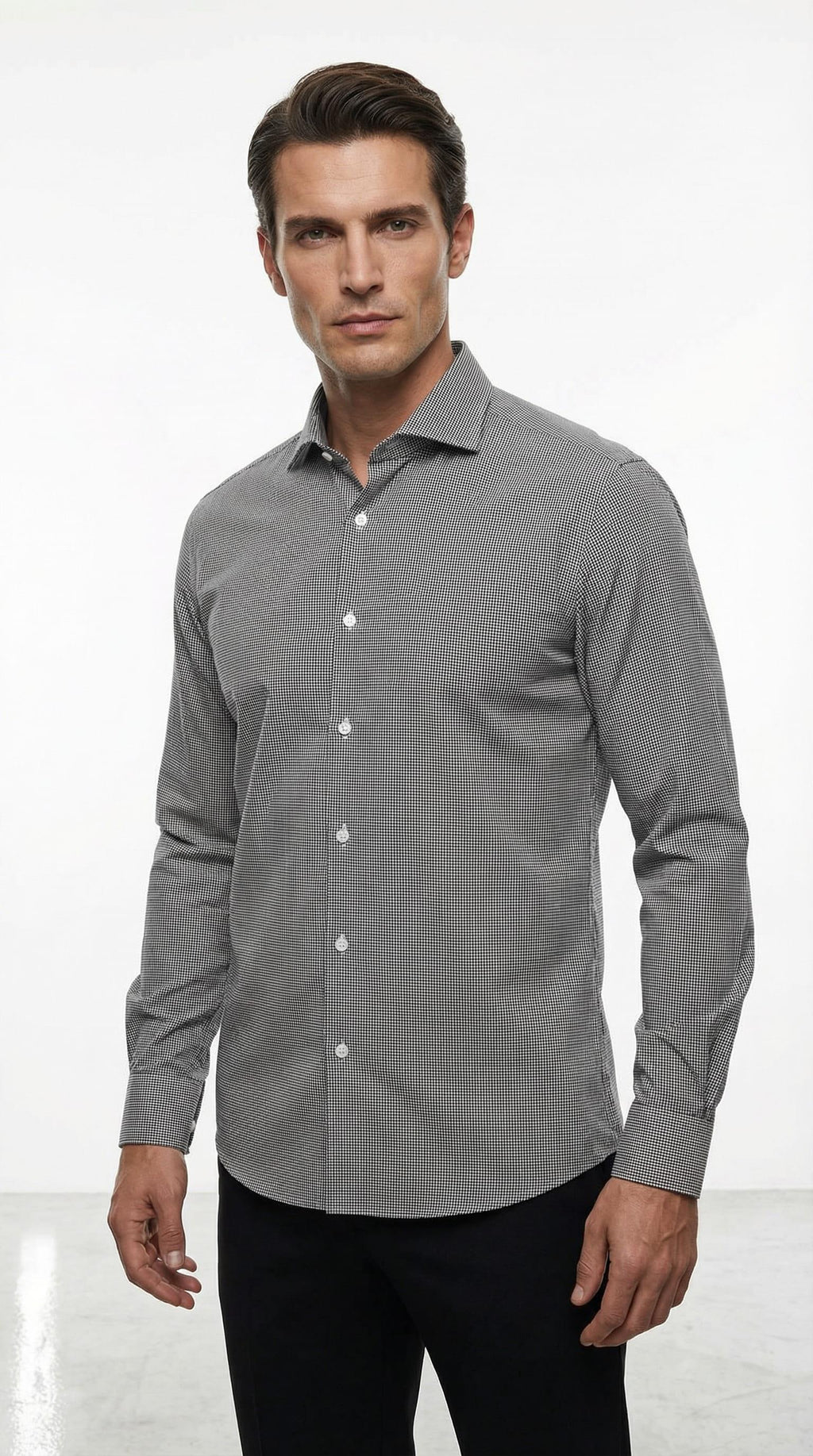 İtalyan Yaka Gömlek Out-KAX4058S