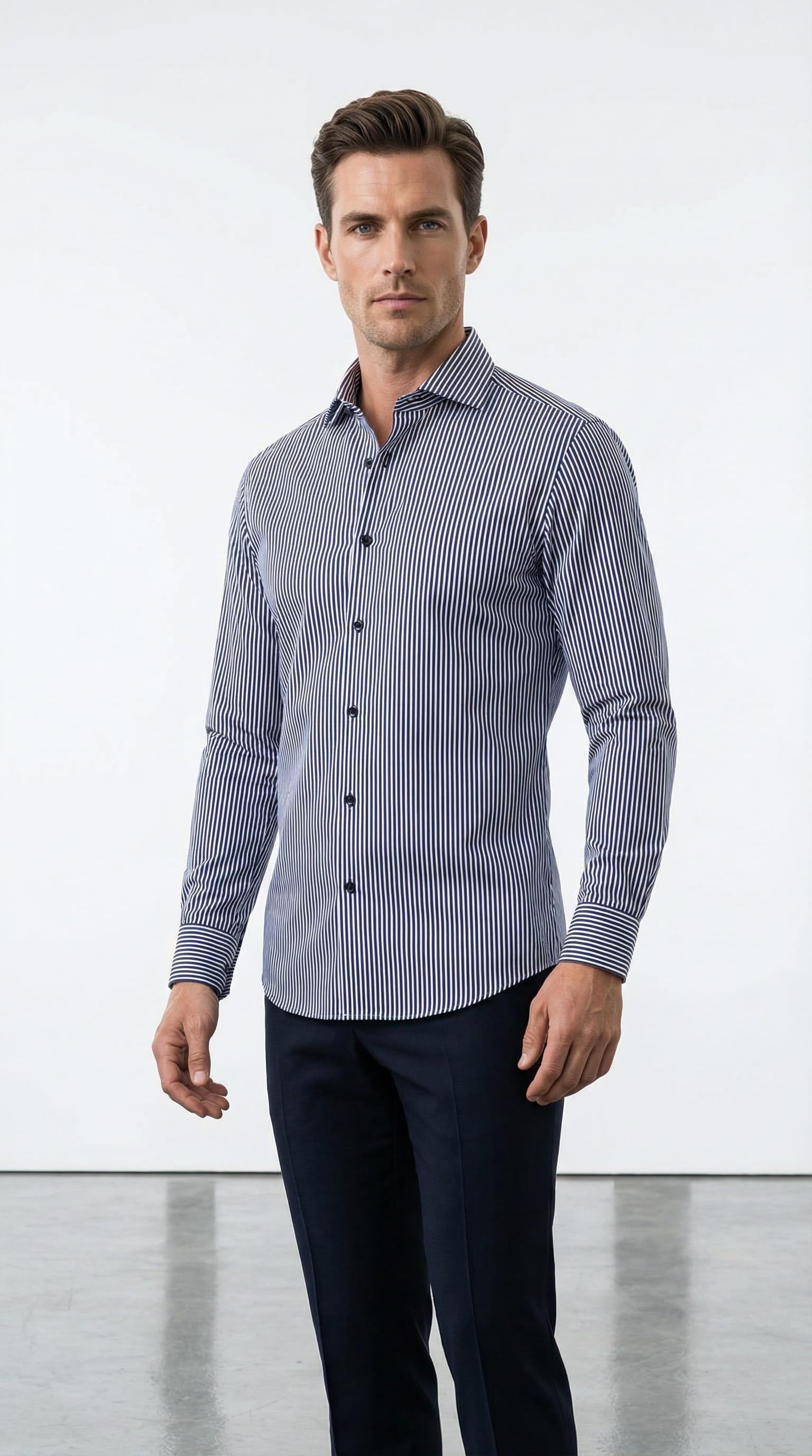 İtalyan Yaka Gömlek Out-KAX4065S