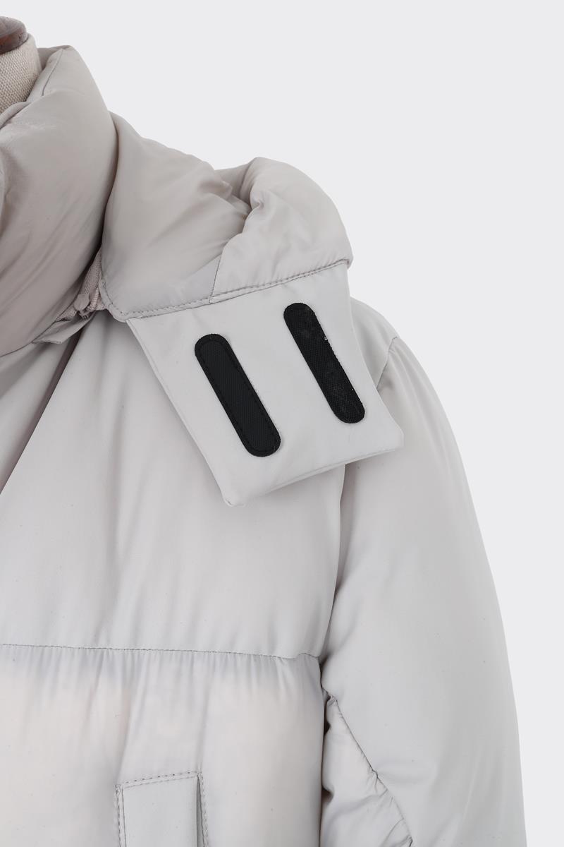 Kapüşonlu Modern Tasarım Erkek Kaban-KAW9154W