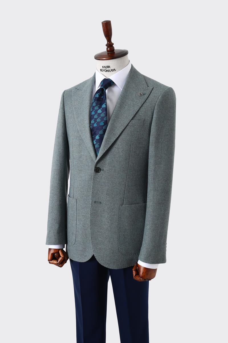 Kaliteli Modern Kesim Erkek Ceket-KAW5090W