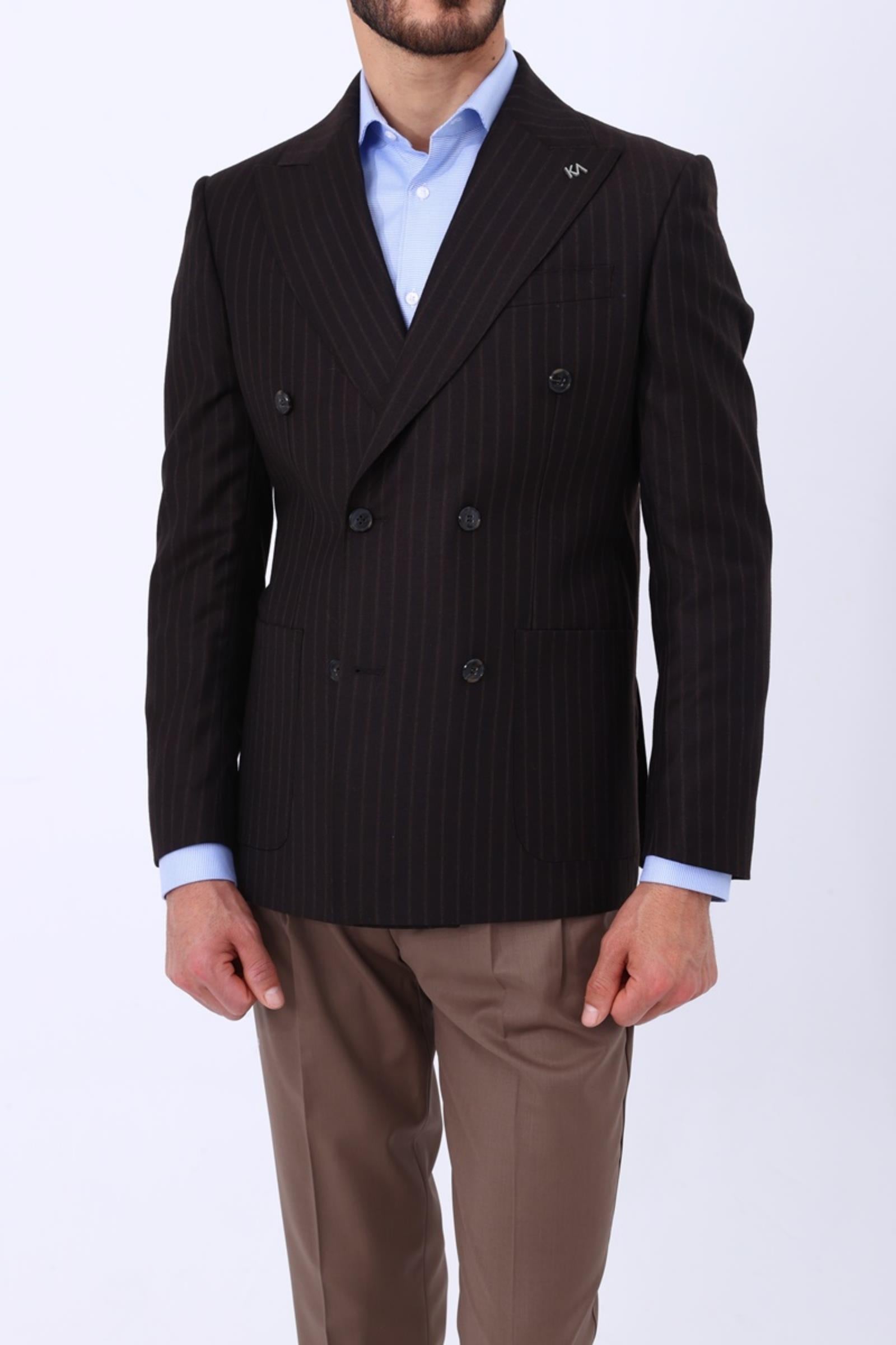 Kaliteli Kumaş Erkek Kruvaze Ceket-KAV5223W