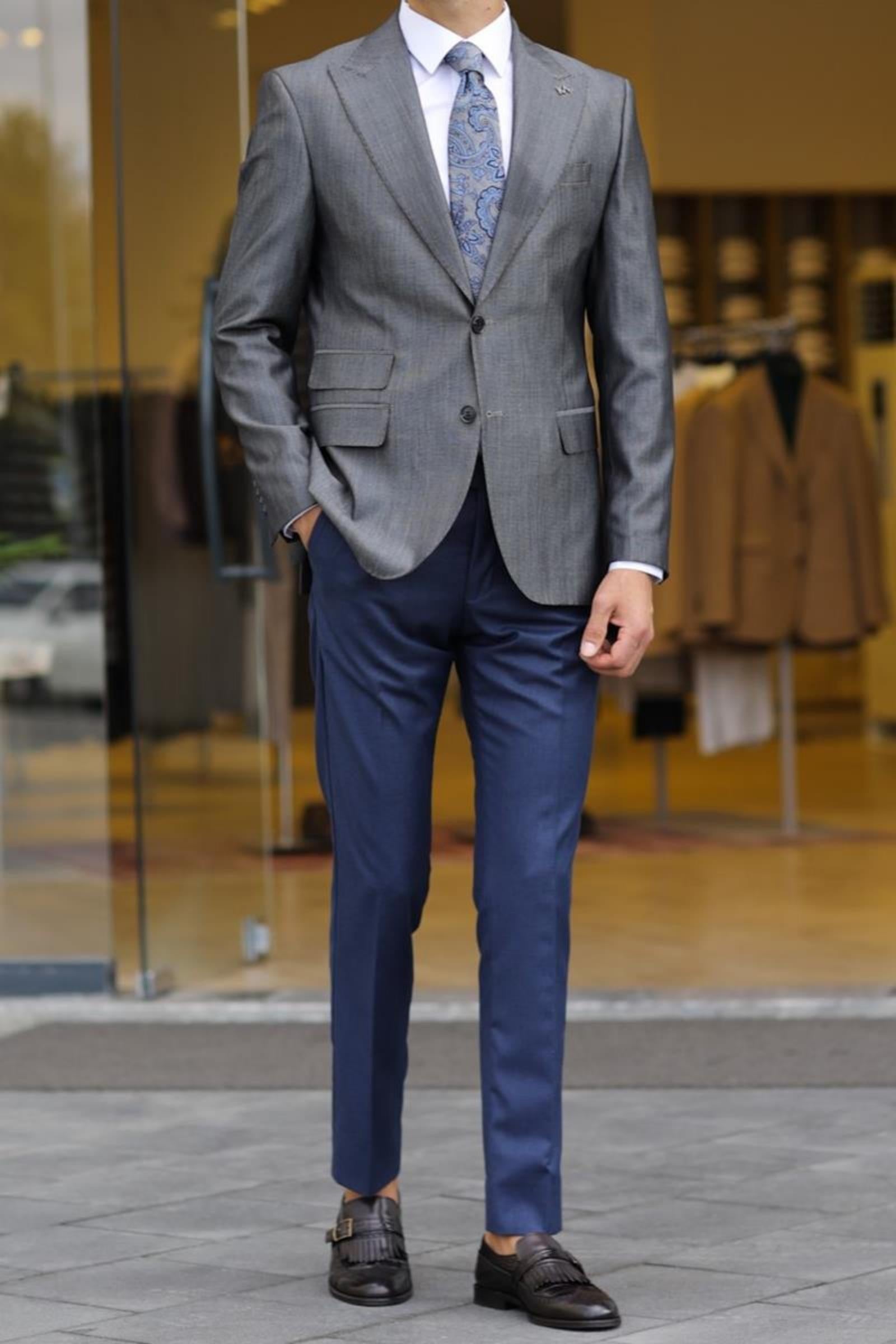 Slim Fit Erkek Kaliteli ve Modern Ceket-KAV5025W