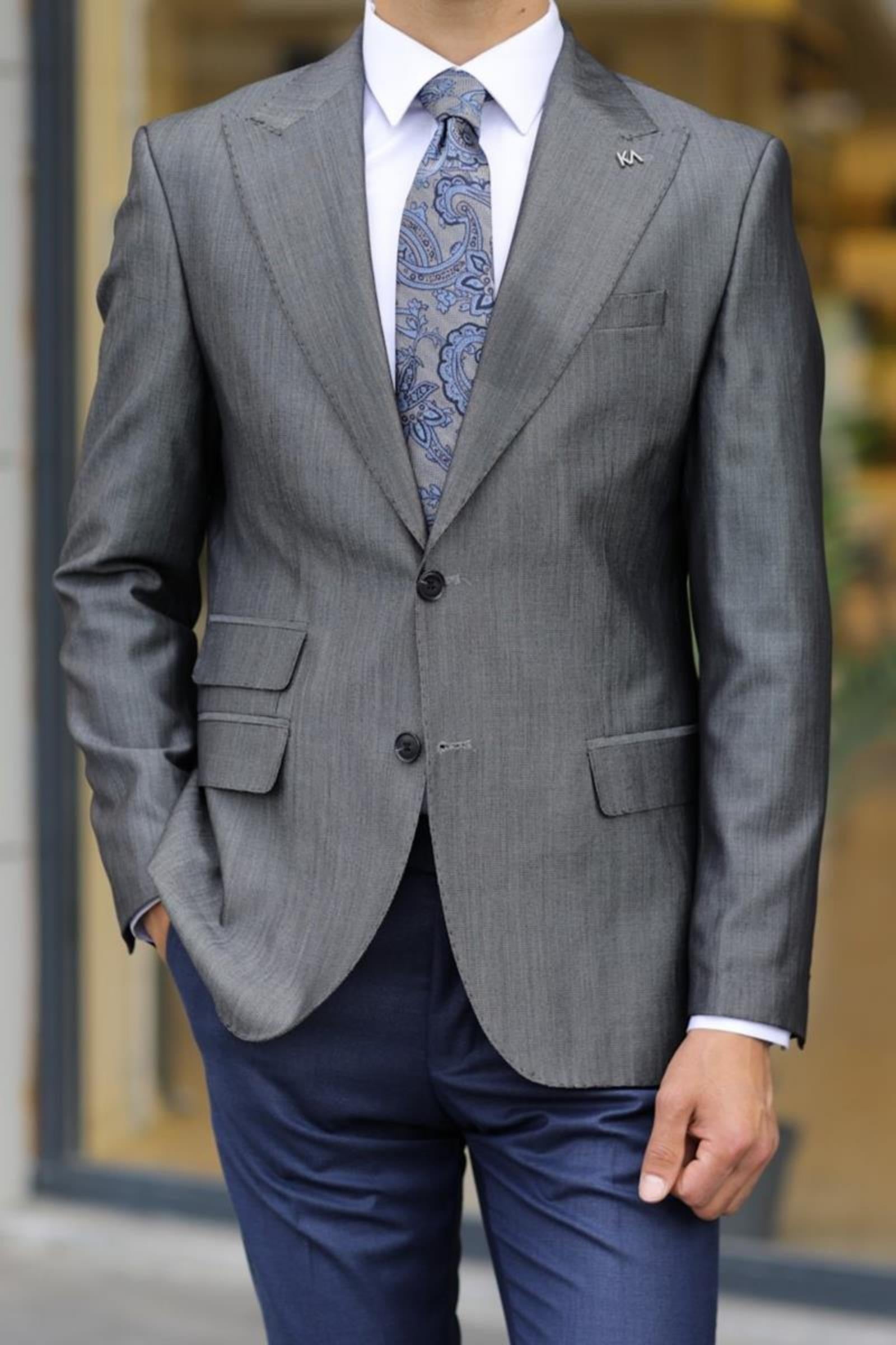 Slim Fit Erkek Kaliteli ve Modern Ceket-KAV5025W