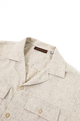 Rahat ve Şık Casual Slim Fit Keten Erkek Gömlek-GKV4127S