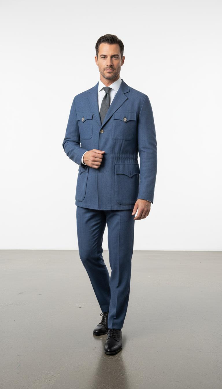 Keten Safari Ceket Out-GKV5495S