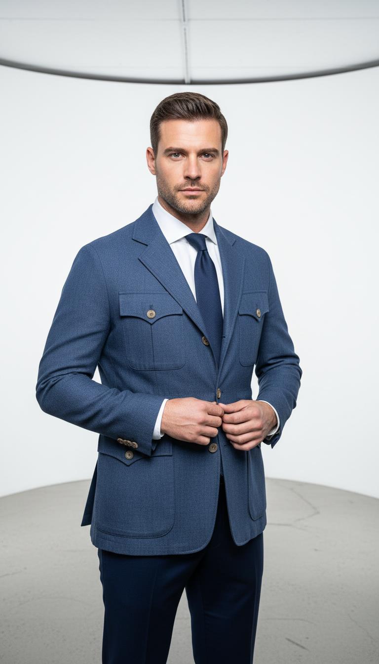 Keten Safari Ceket Out-GKV5495S