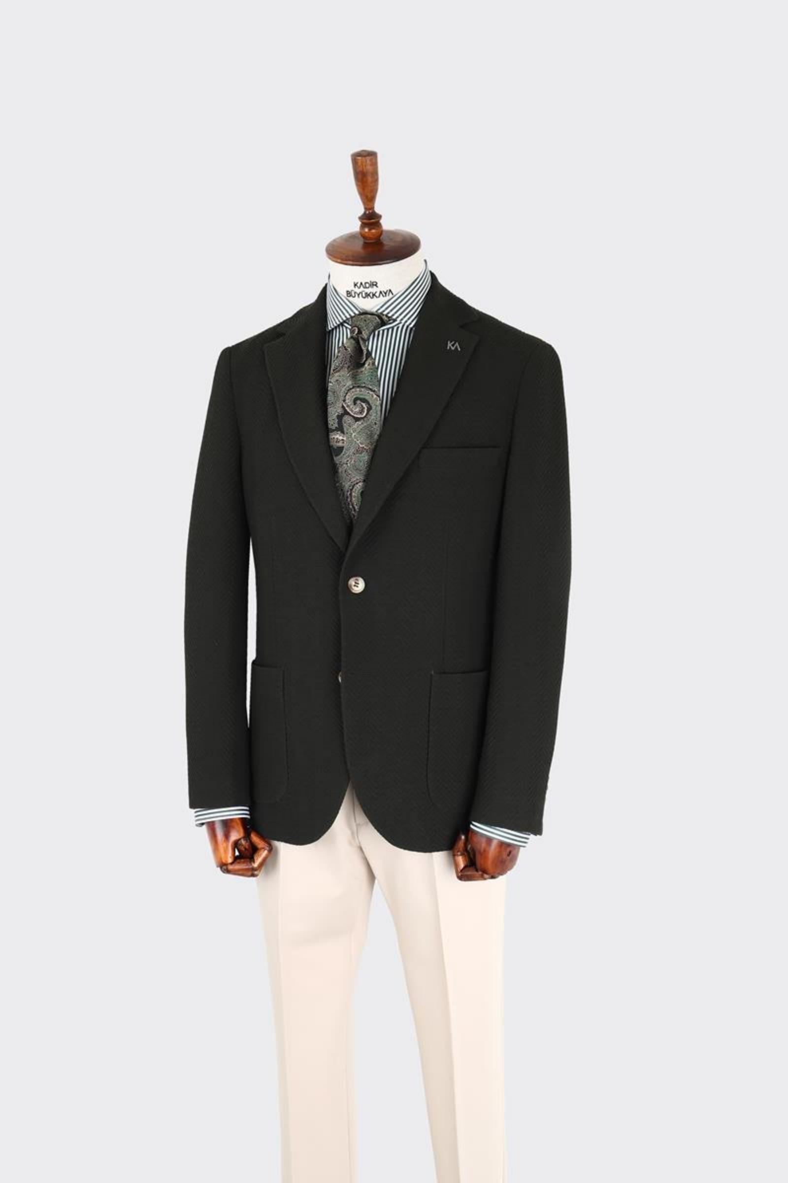 Kırlangıç Yaka Erkek Ceket-KAX5118S