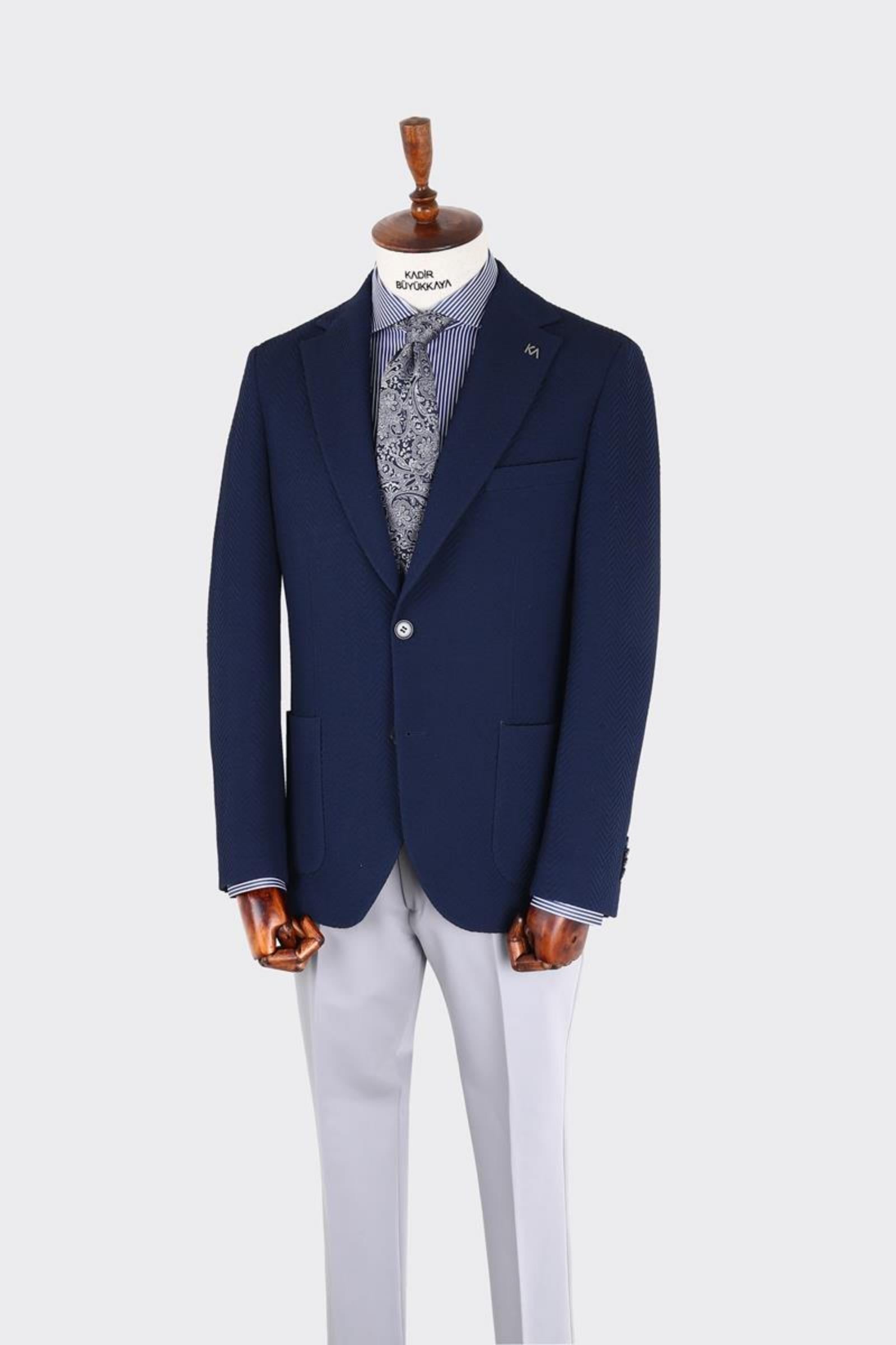 Kırlangıç Yaka Erkek Ceket-KAX5118S