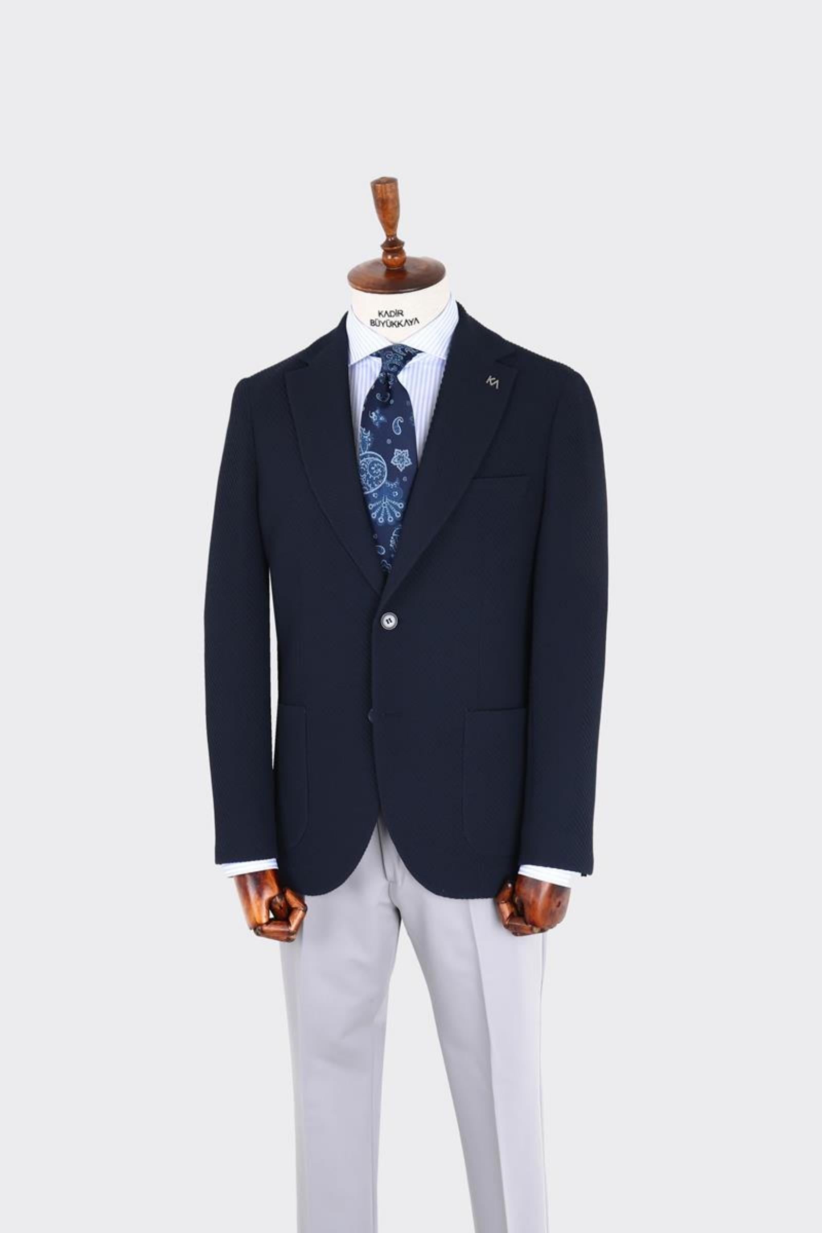 Kırlangıç Yaka Erkek Ceket-KAX5117S