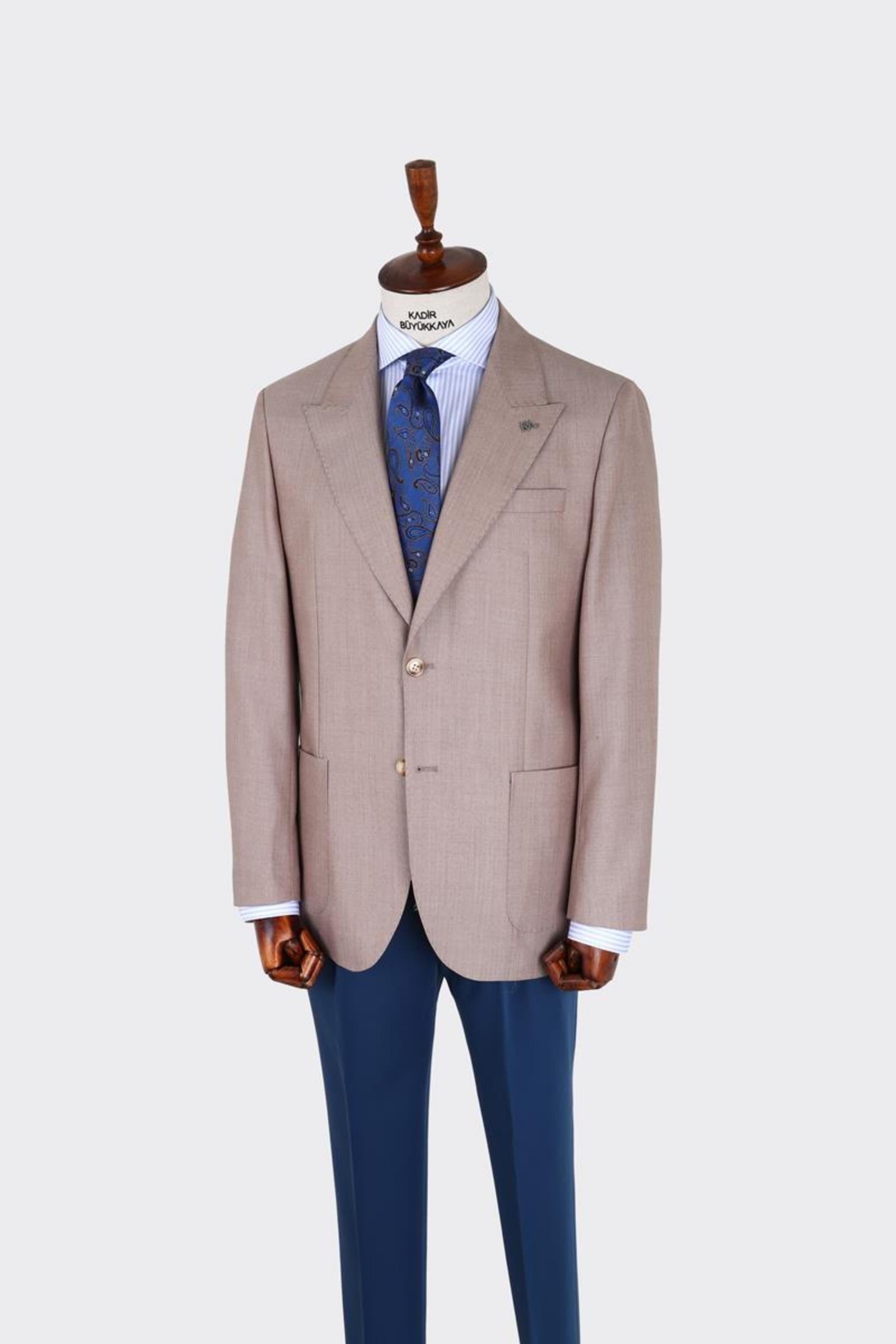 Erkek Kırlangıç Yaka  Ceket-KAX5166W