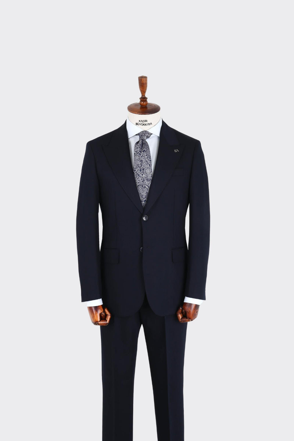 Kırlangıç Yaka İki Düğmeli Erkek Takım Elbise-KAX1340S