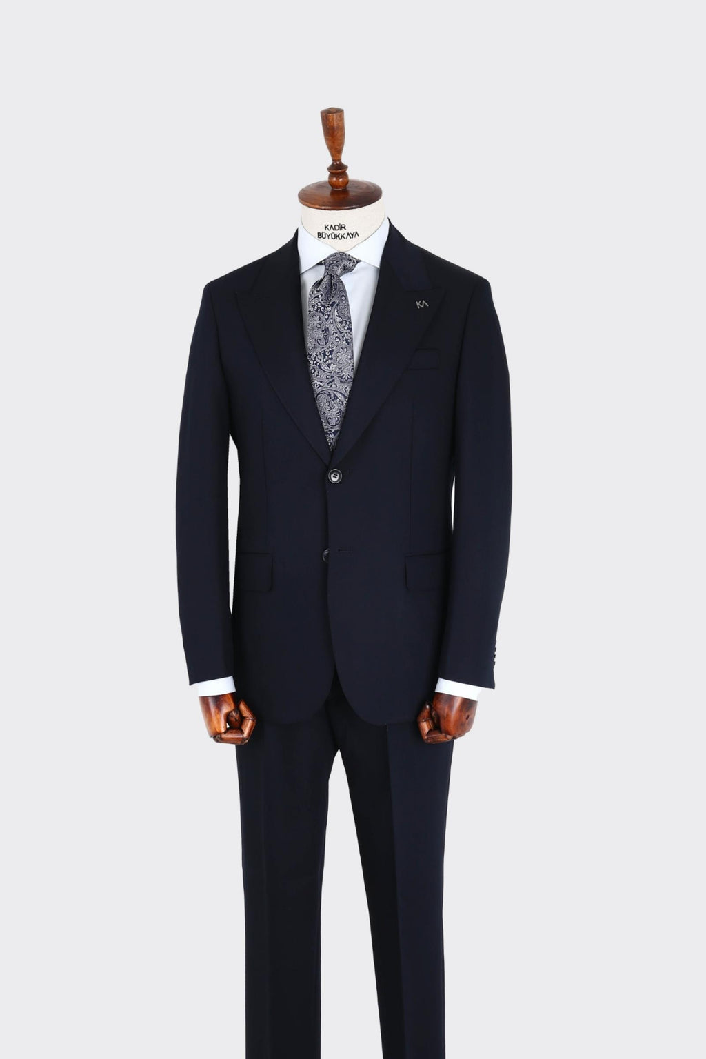 Kırlangıç Yaka İki Düğmeli Erkek Takım Elbise-KAX1340S