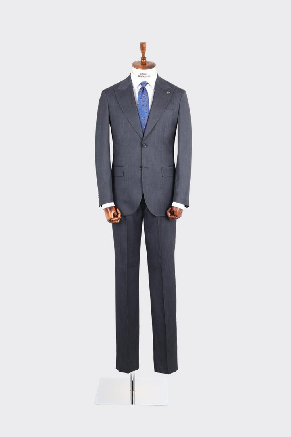 Kırlangıç Yaka İki Düğmeli Erkek Takım Elbise-KAX1363S