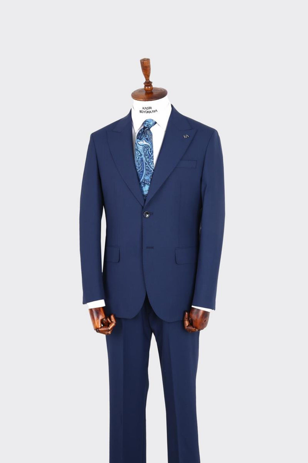 Kırlangıç Yaka İki Düğmeli Erkek Takım Elbise-KAX1380S