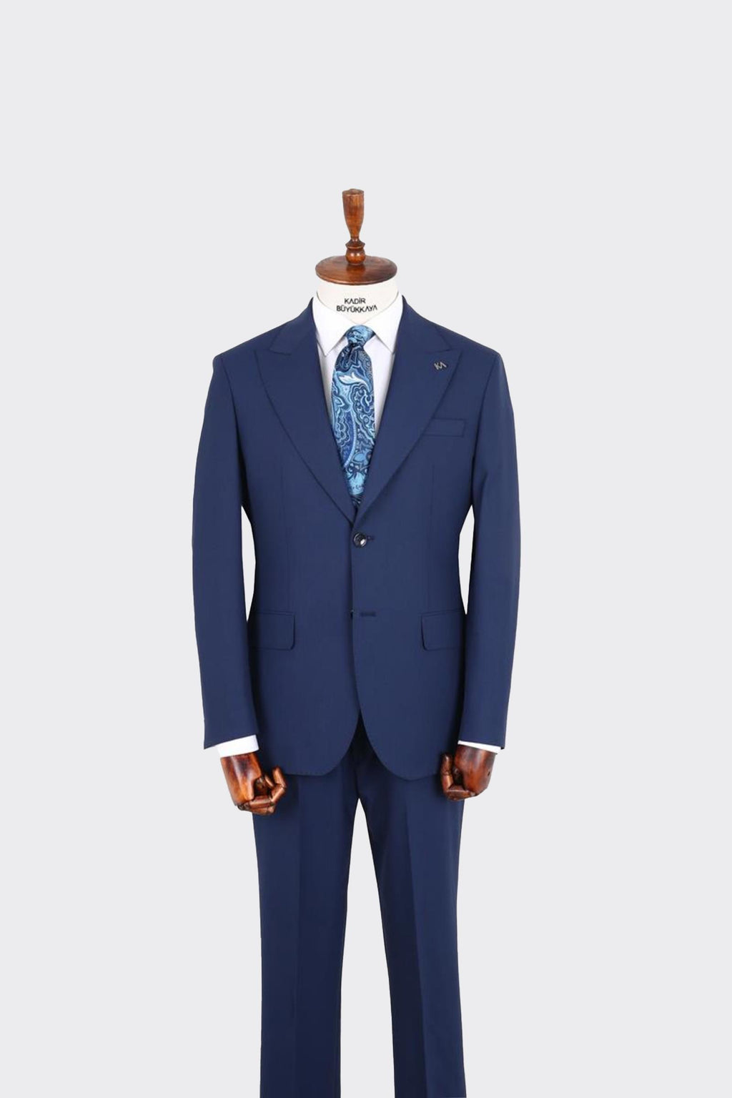 Kırlangıç Yaka İki Düğmeli Erkek Takım Elbise-KAX1380S