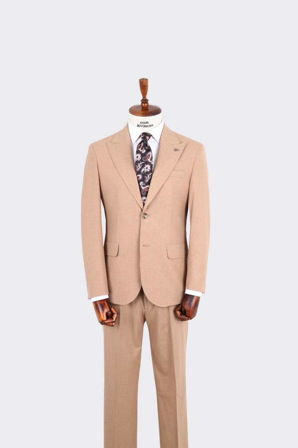 Kırlangıç Yaka İki Düğmeli Erkek Takım Elbise-KAX1380S