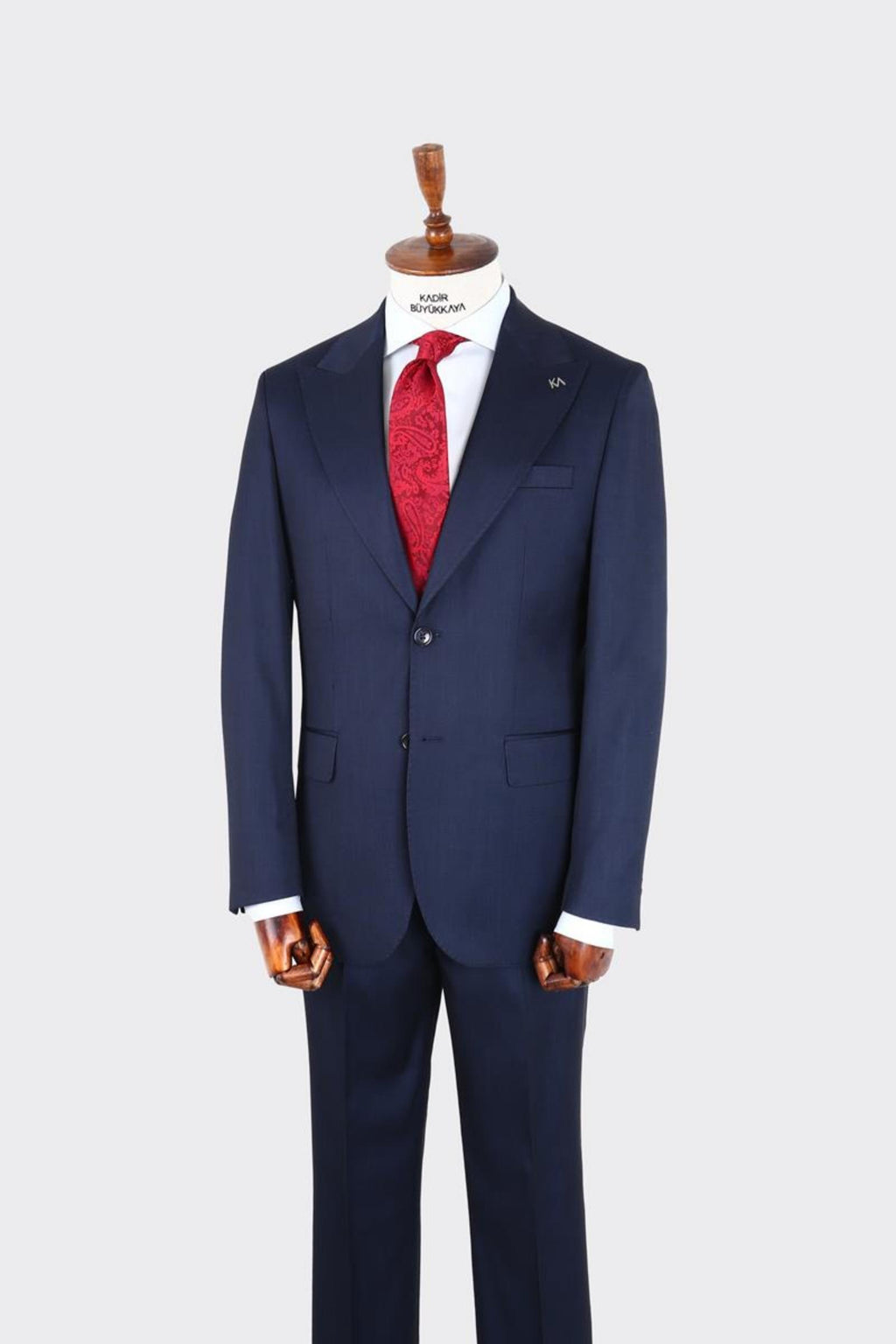 Kırlangıç Yaka İki Düğmeli Erkek Takım Elbise-KAX1364S