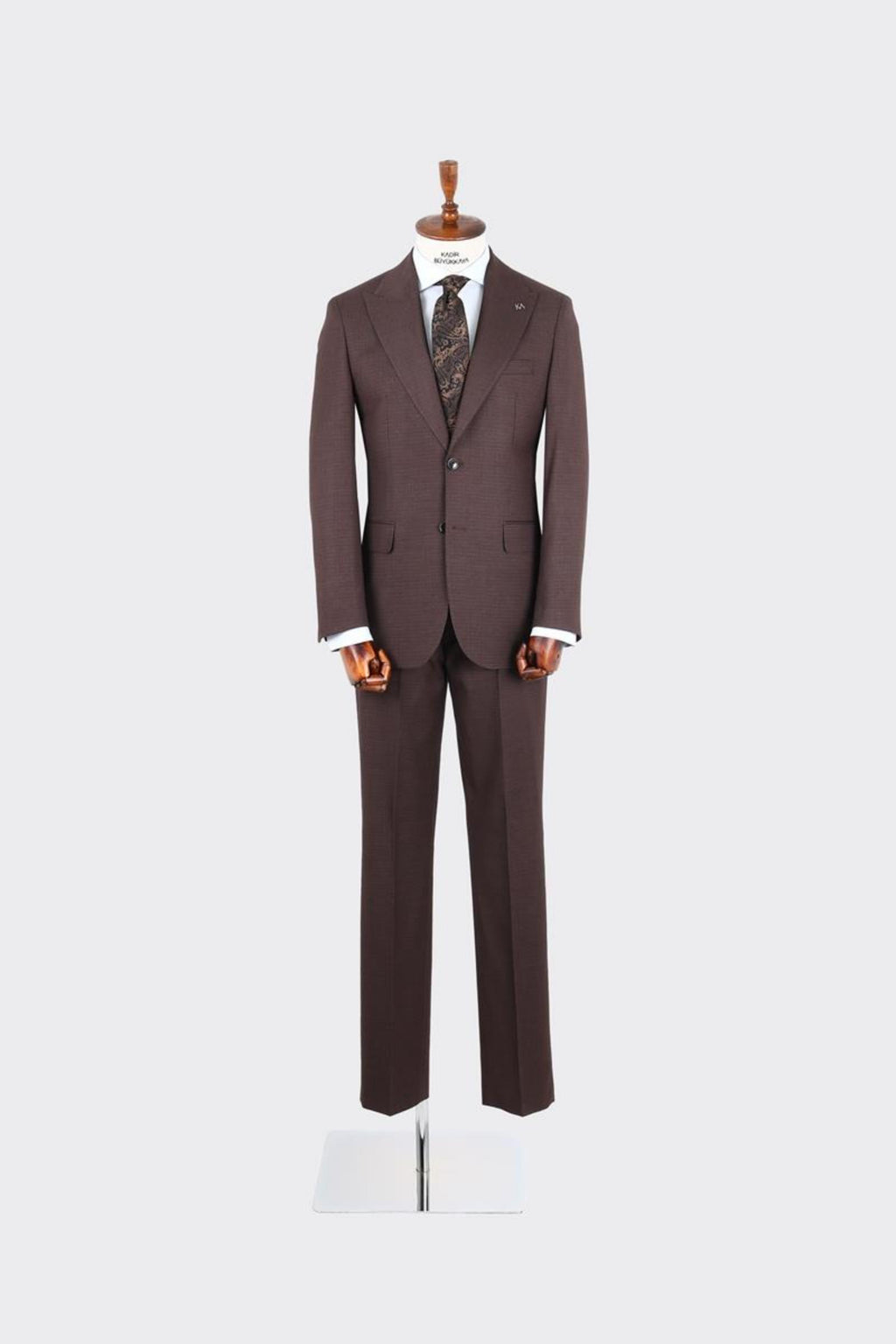 Kırlangıç Yaka İki Düğmeli Erkek Takım Elbise-KAX1362S