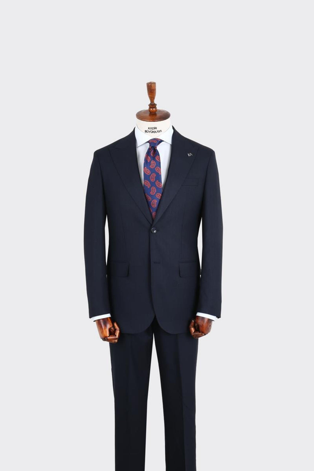 Kırlangıç Yaka İki Düğmeli Erkek Takım Elbise-KAX1374S