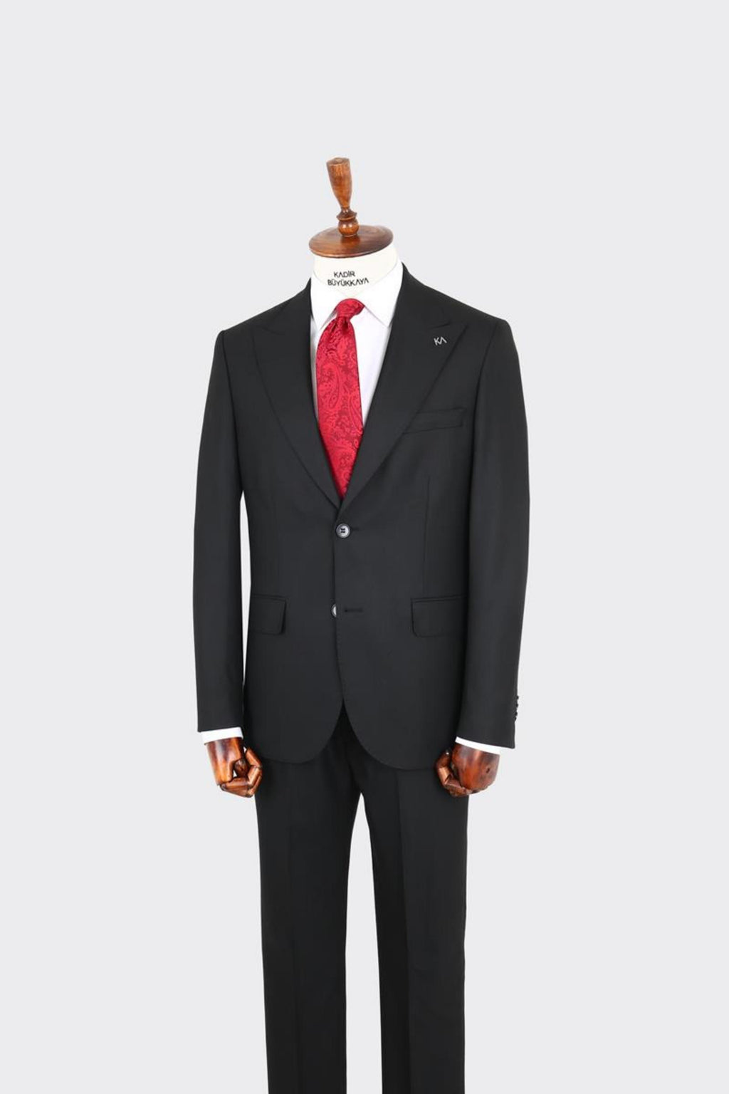 Kırlangıç Yaka İki Düğmeli Erkek Takım Elbise-KAX1350S