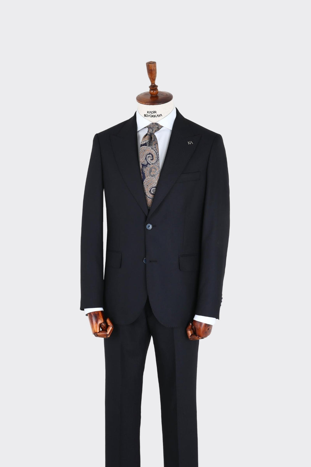 Kırlangıç Yaka İki Düğmeli Erkek Takım Elbise-KAX1350S