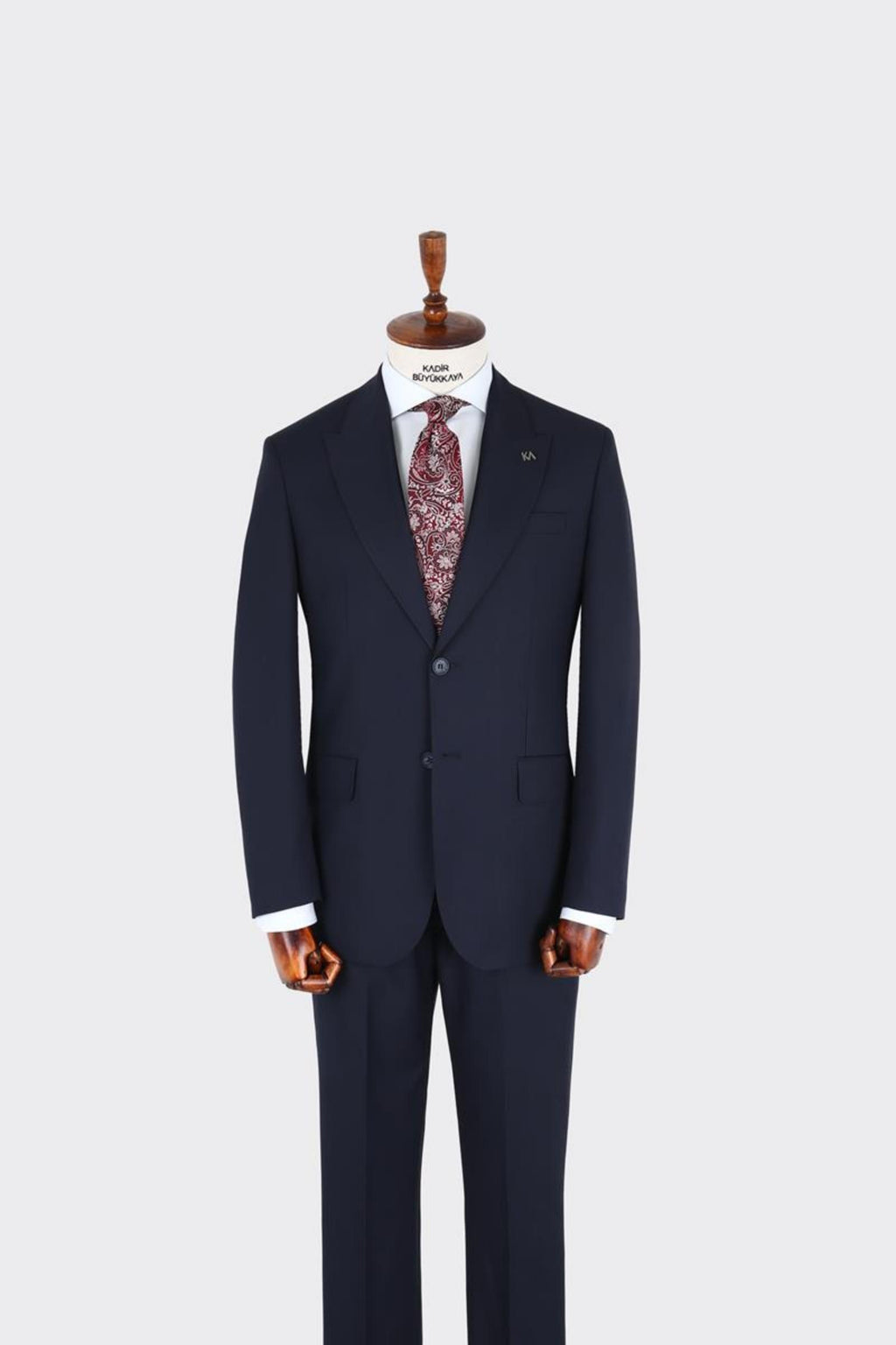 Erkek Kırlangıç Yaka İki Düğmeli  Takım Elbise-KAX1320W