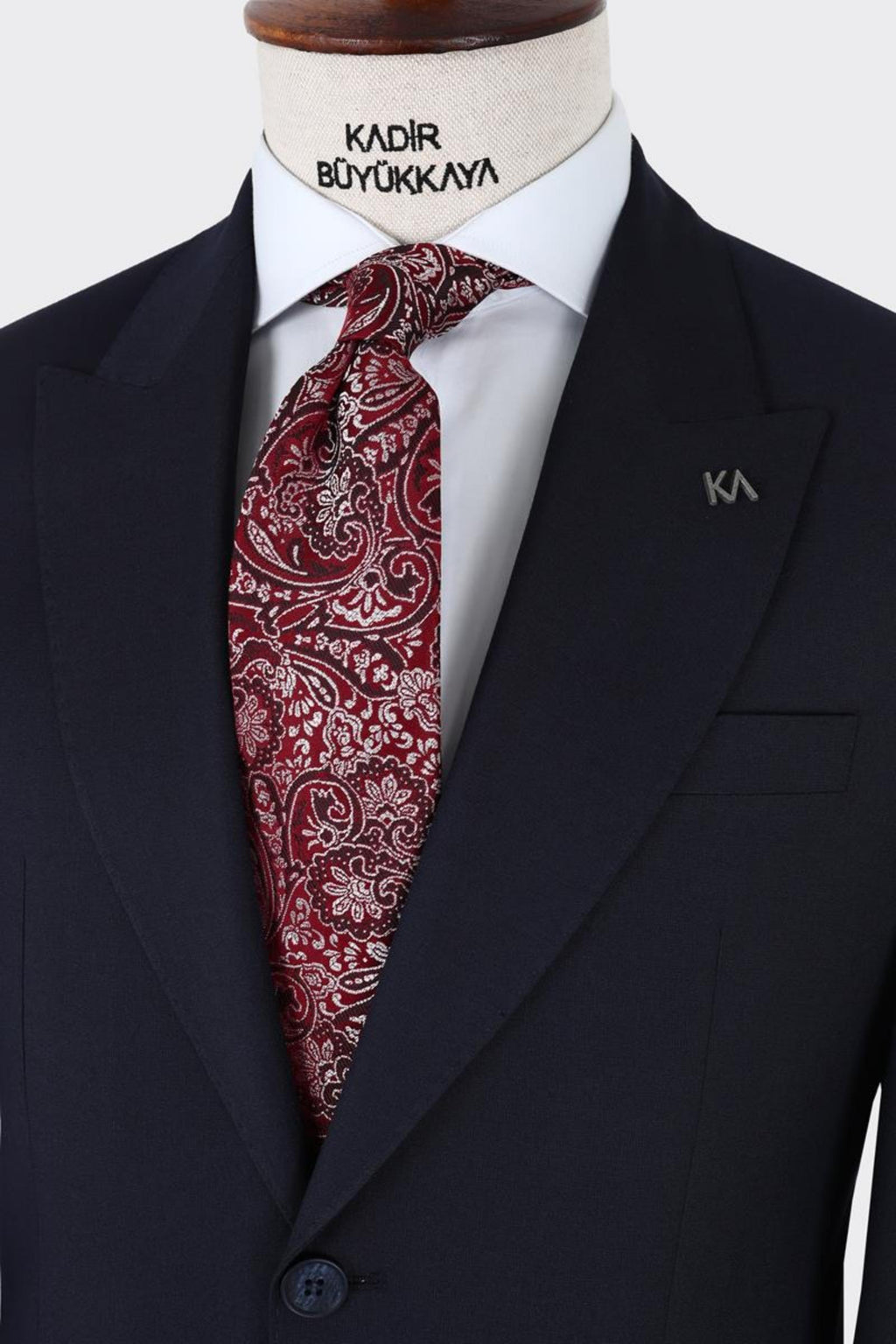 Erkek Kırlangıç Yaka İki Düğmeli  Takım Elbise-KAX1320W