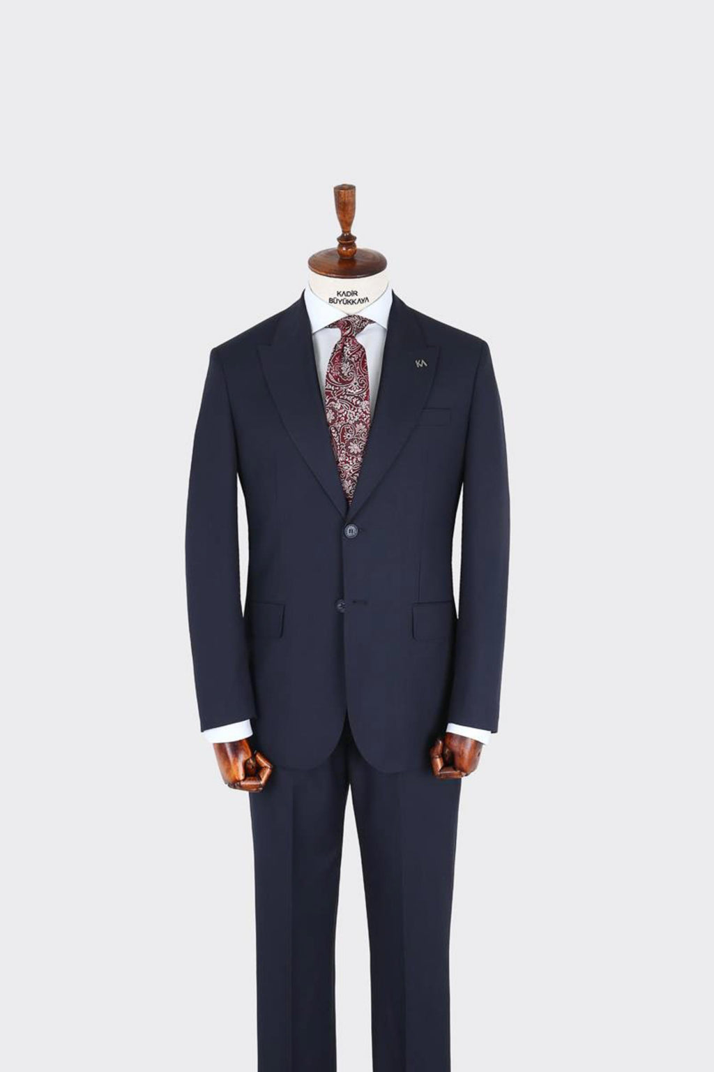 Erkek Kırlangıç Yaka İki Düğmeli  Takım Elbise-KAX1320W