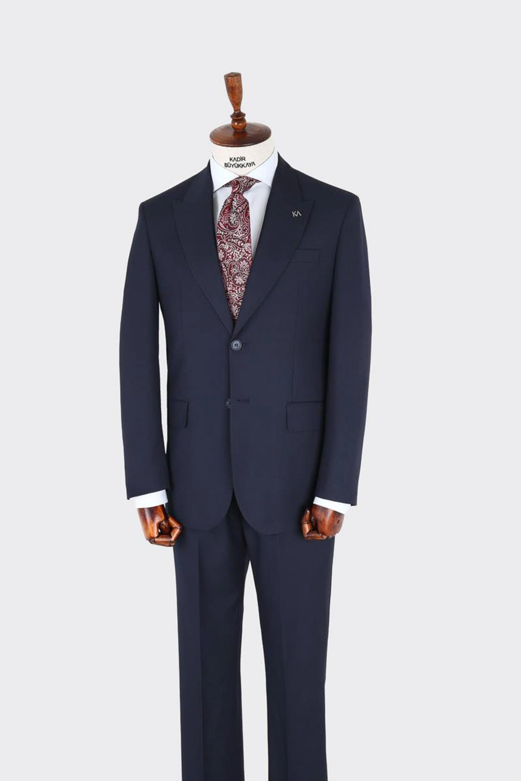 Erkek Kırlangıç Yaka İki Düğmeli  Takım Elbise-KAX1320W