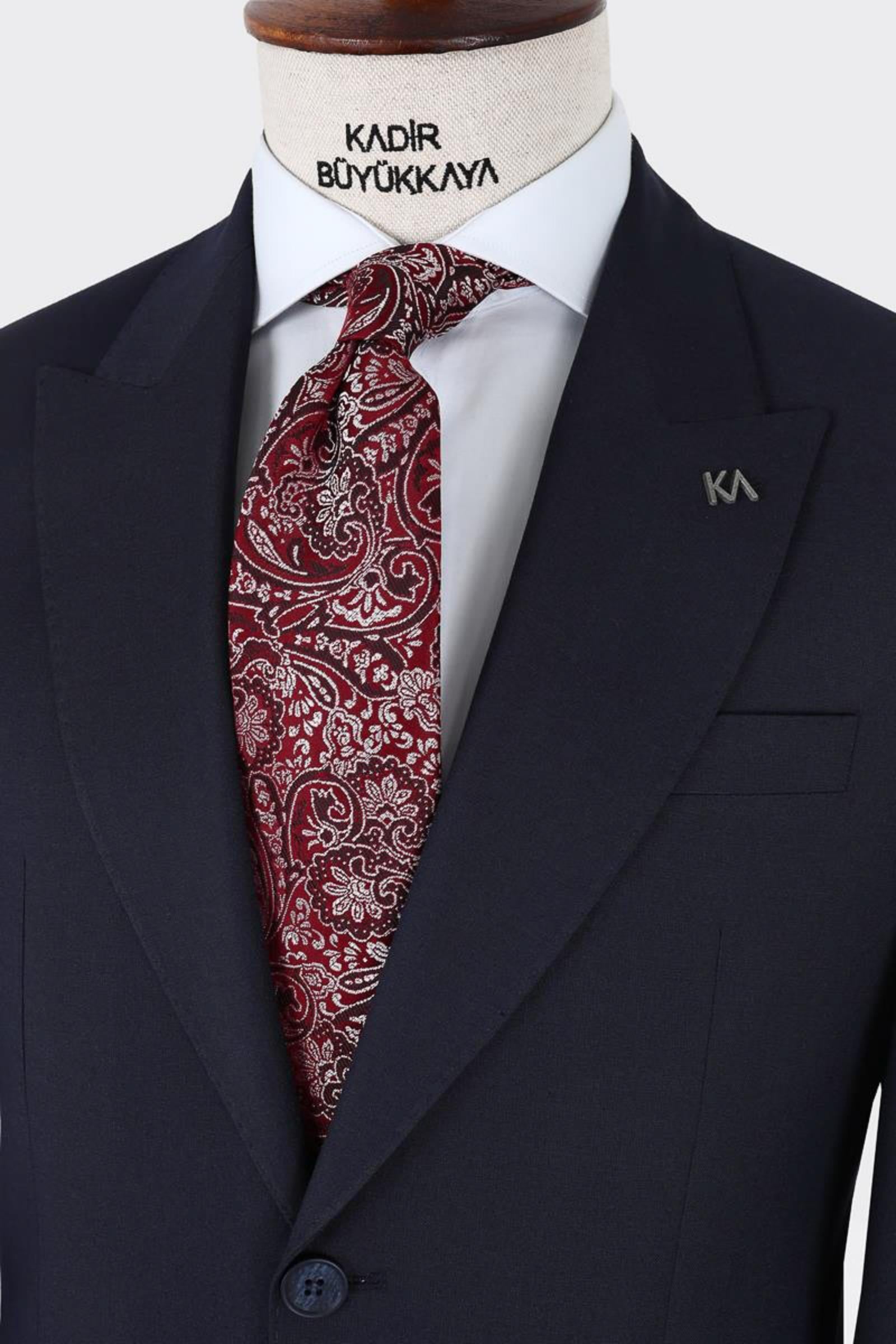 Erkek Kırlangıç Yaka İki Düğmeli  Takım Elbise-KAX1320W