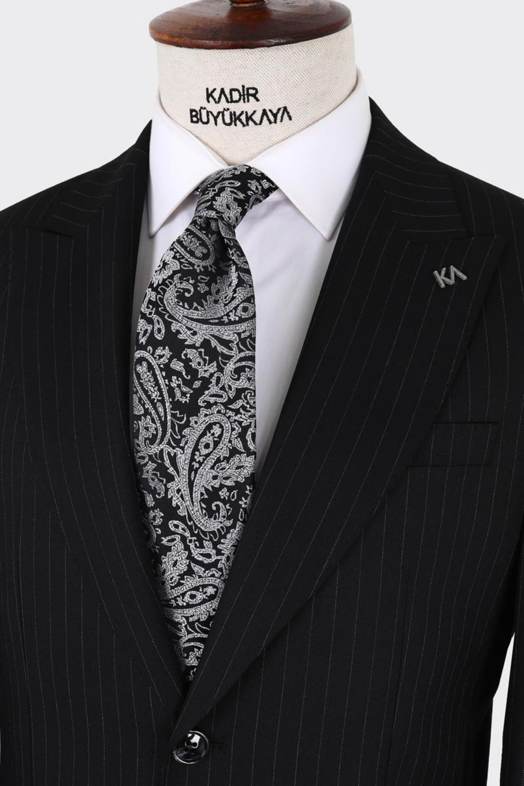 Erkek Kırlangıç Yaka İki Düğmeli  Takım Elbise-KAX1327W